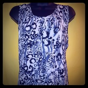 Silky sleeveless top